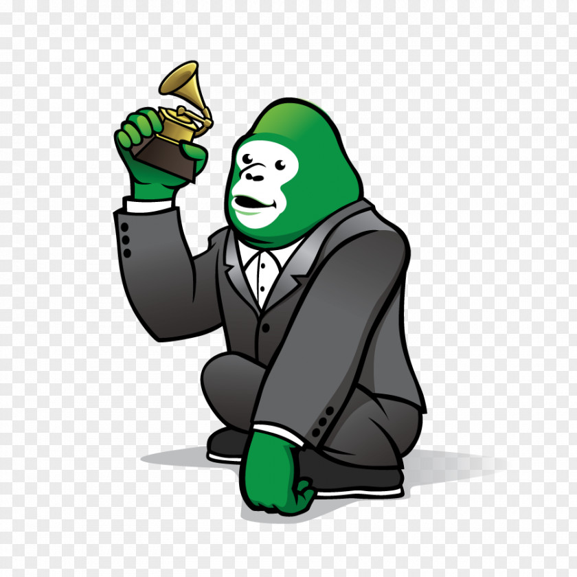 52nd Annual Grammy Awards Green Gorilla Line 28 Vertebrate PNG