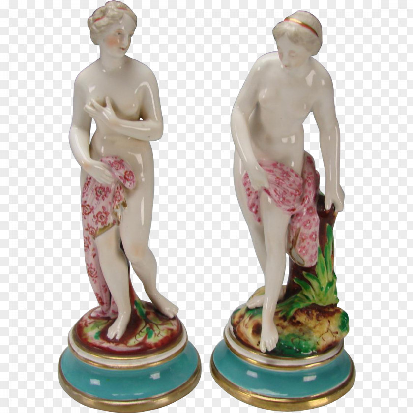 Chinese Porcelain Figurine Bisque Statue Pottery PNG