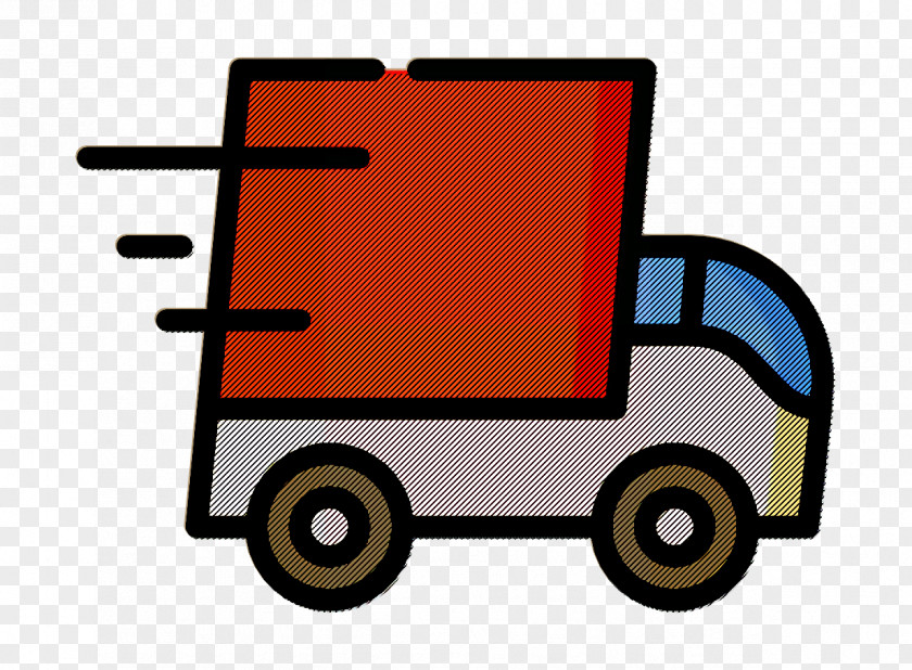 E-Commerce Icon Speed Delivery Truck PNG
