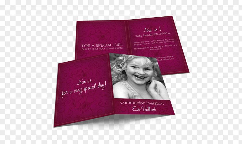 Happy Flyer Purple Brochure PNG