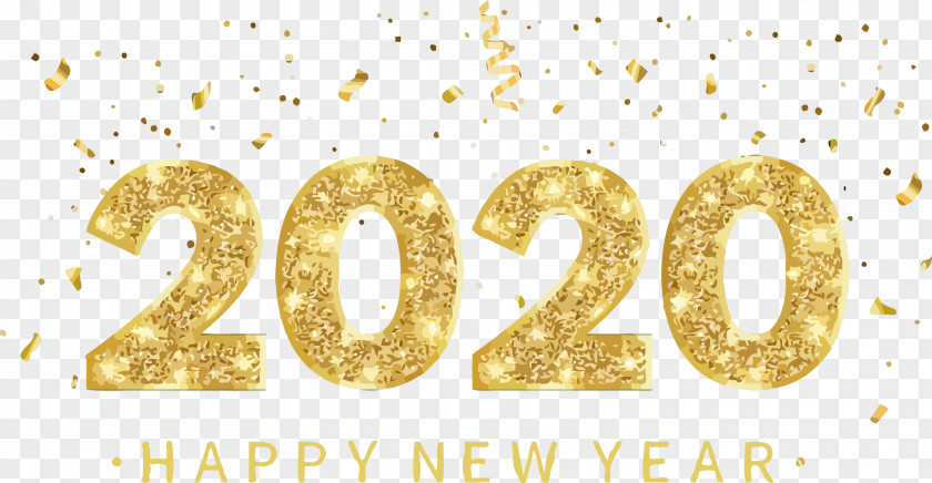 Symbol Number Happy New Year 2020 PNG