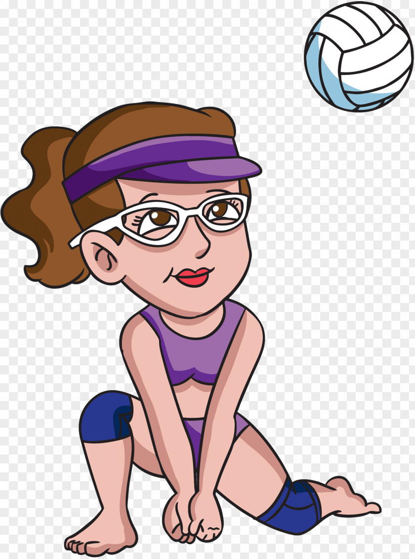 Beach Volley Volleyball Cartoon Clip Art PNG