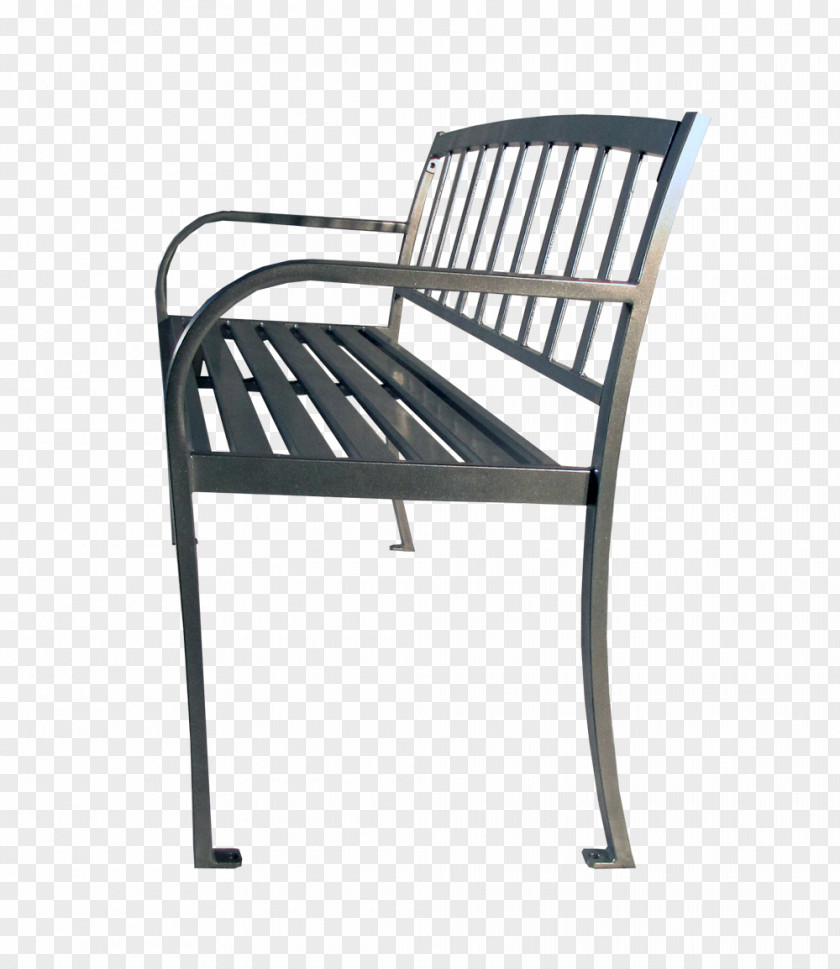 Bench Armrest Park Seat Furniture PNG