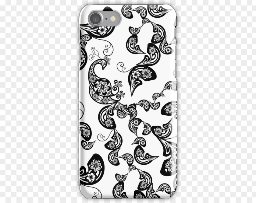 Boho Floral Paisley Sony Ericsson Xperia X10 Drawing Monochrome Mobile Phone Accessories PNG