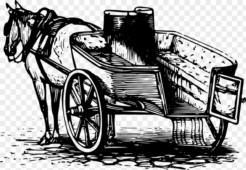 Horse Horse-drawn Vehicle Jaunting Car Carriage PNG