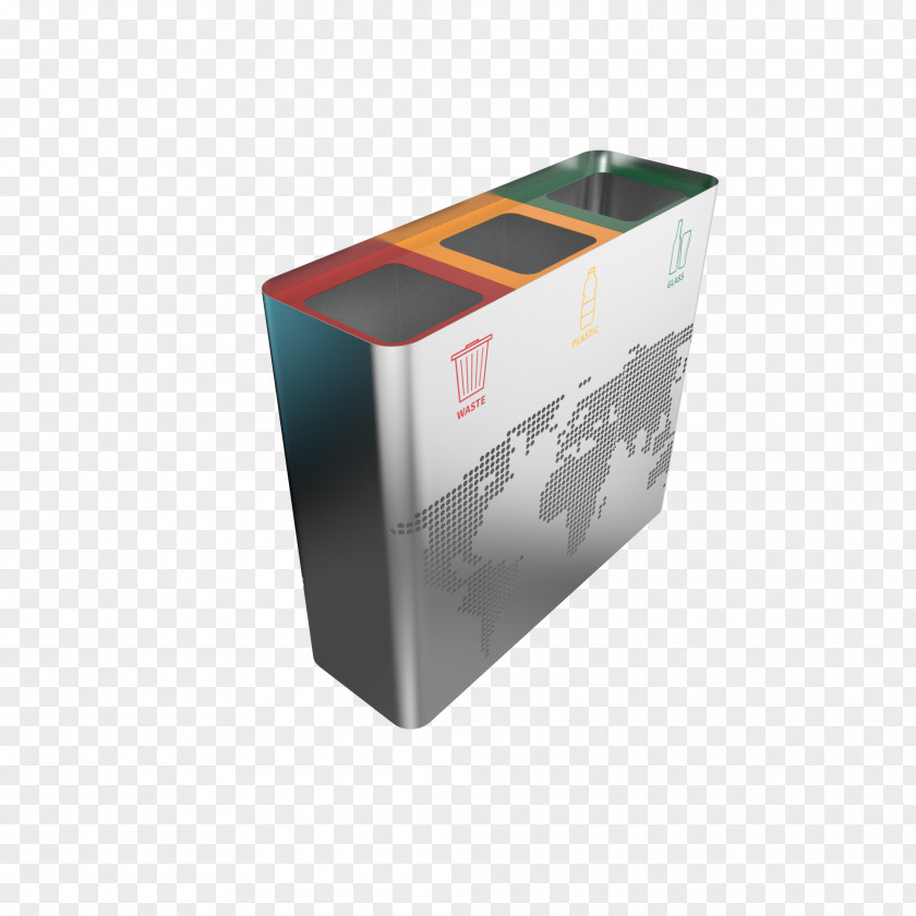 Metal Garbage Containers Product Design Rectangle PNG