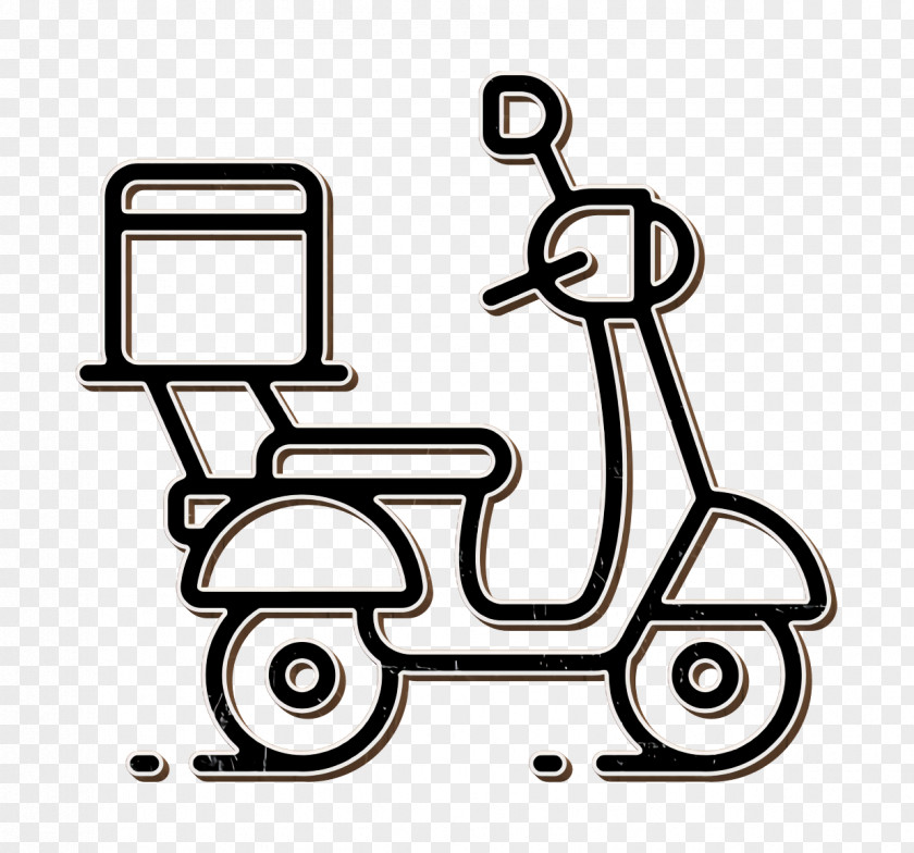 Moped Icon Food Delivery PNG