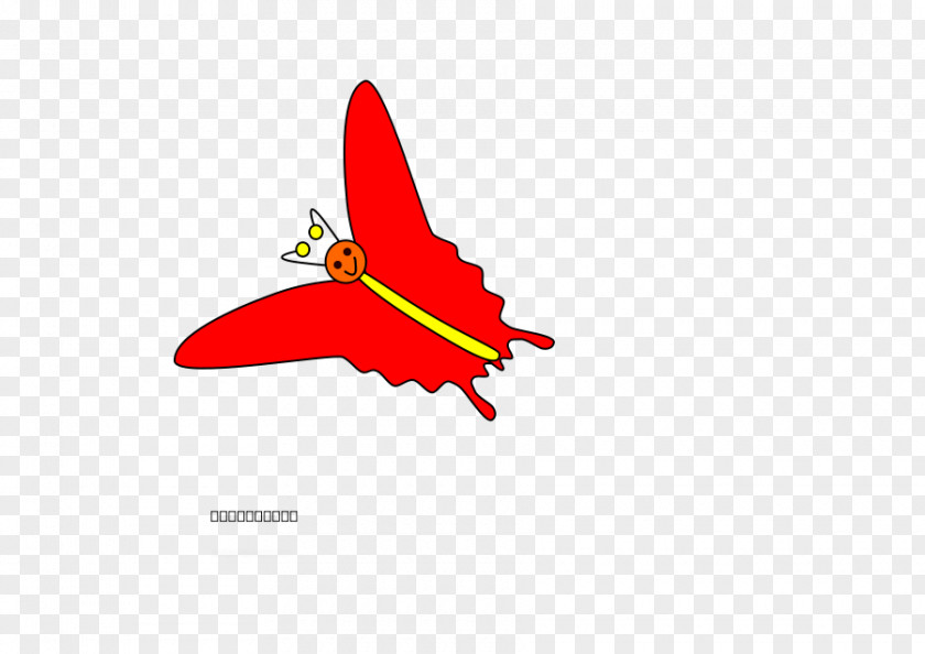 Red Butterfly Insect Drawing Clip Art PNG