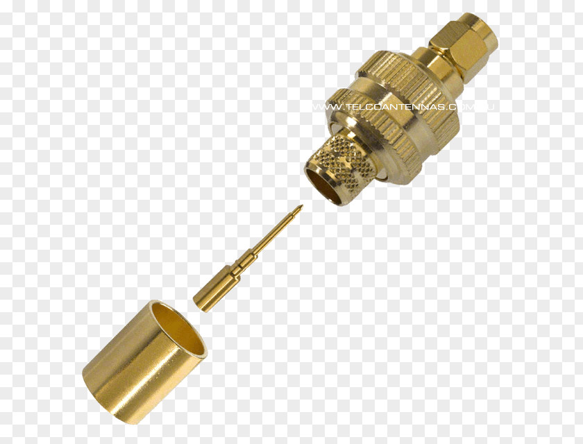 SMA Connector Electrical Crimp BNC Coaxial Cable PNG