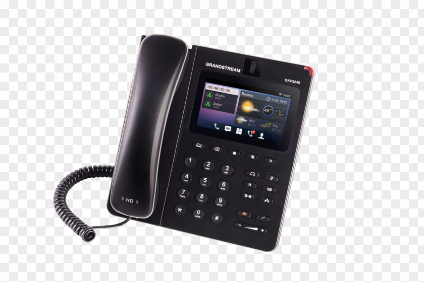 TELEFONO Grandstream Networks VoIP Phone Android Voice Over IP Telephone PNG