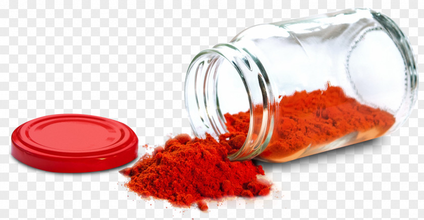 Paprika Powder Glass Containers Chili Pepper Food PNG