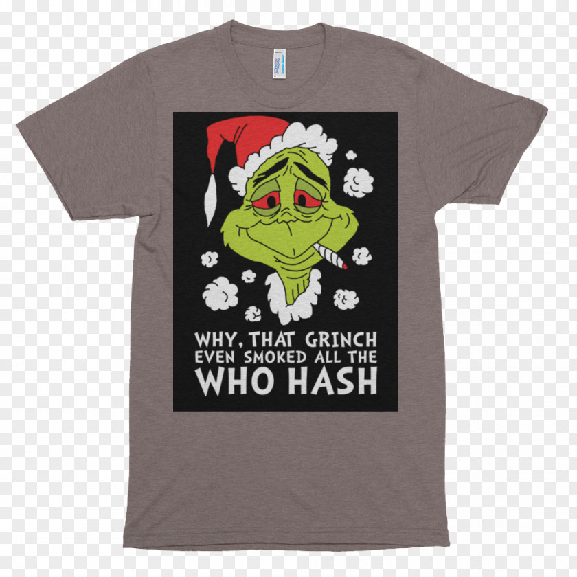 T-shirt How The Grinch Stole Christmas! Cat In Hat Smoking PNG