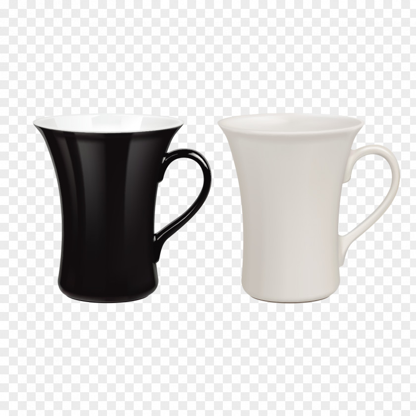 Black And White Couple Mugs Coffee Cup Latte Mug PNG