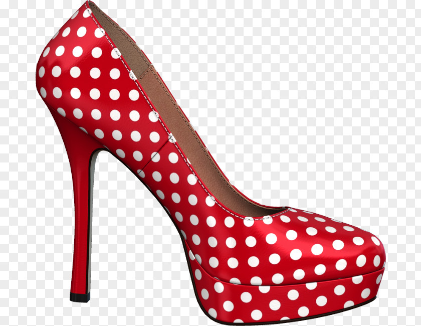 Boot High-heeled Shoe Areto-zapata Polka Dot Court PNG
