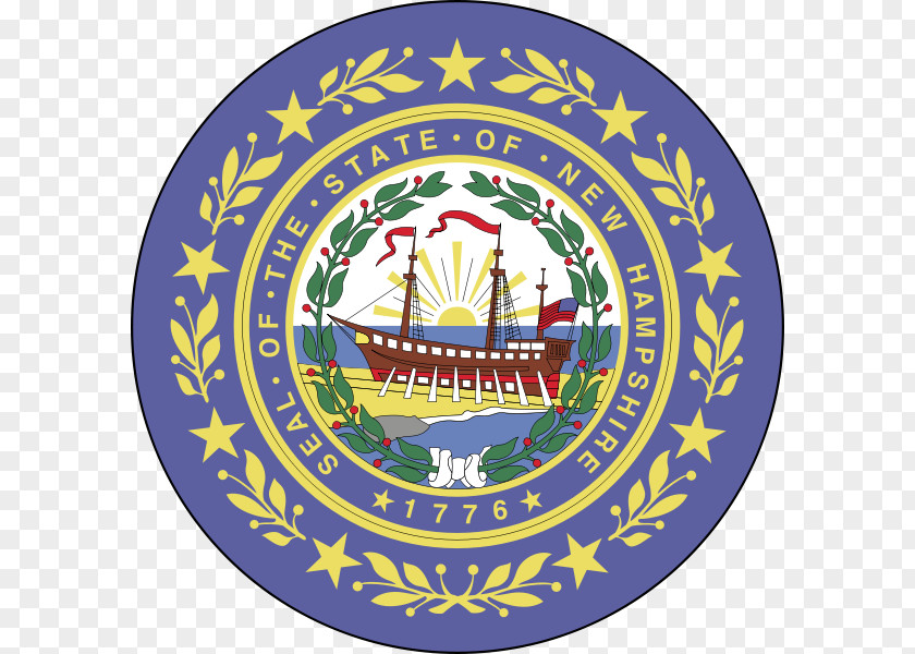 Flag And Seal Of New Hampshire State The United States Great PNG