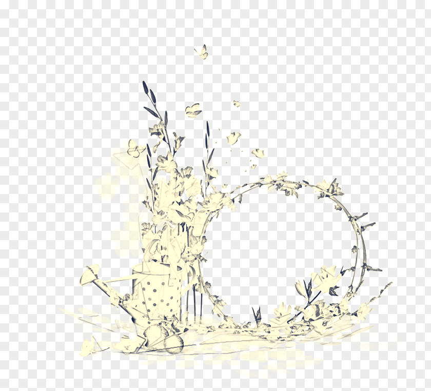 Plant Twig Floral Design PNG