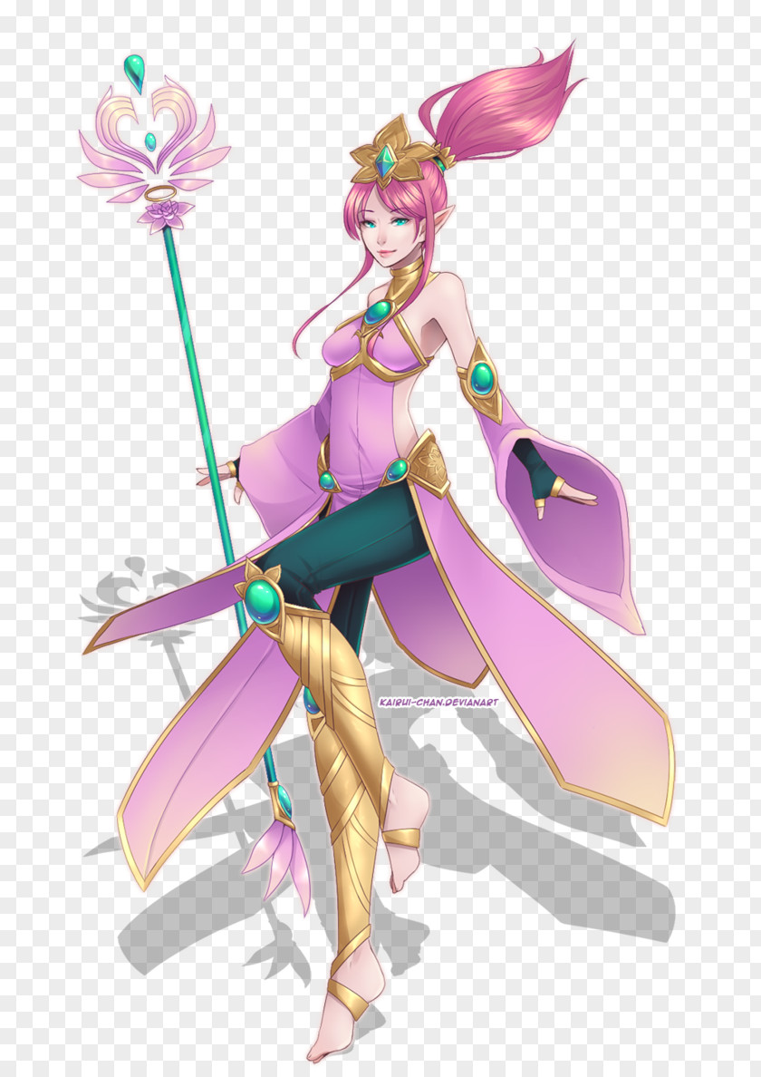 The Lotus Pool By Moonlight League Of Legends Ahri Concept Skin Art PNG