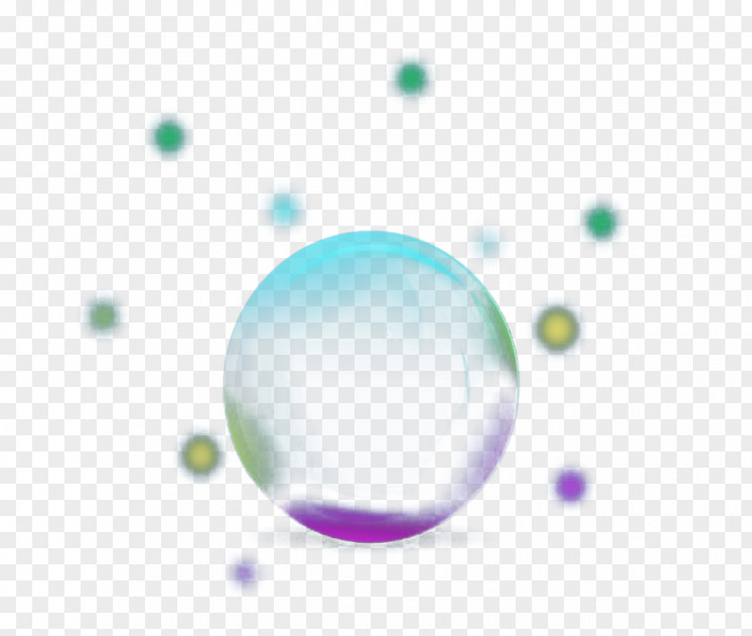 Transparent Colored Bubbles Three-dimensional Space Download PNG
