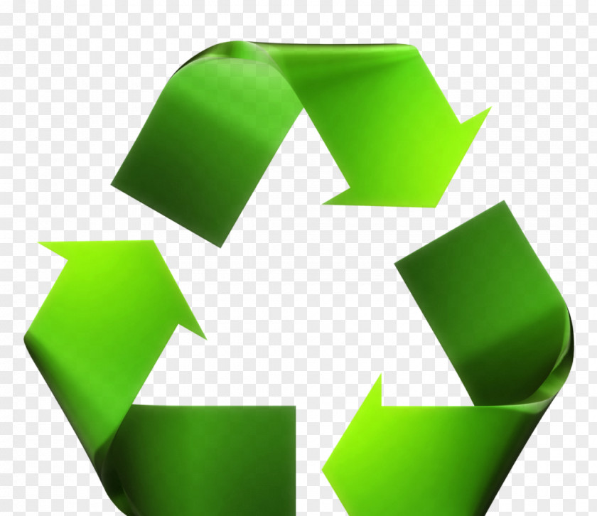 Green Recycling Symbol Waste Reuse Bin PNG