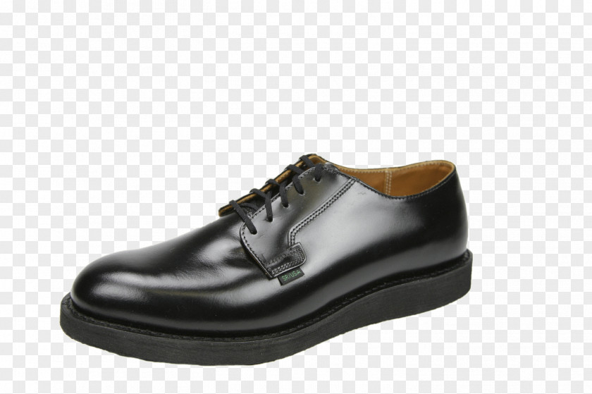 Leather Shoe Walking Black M PNG