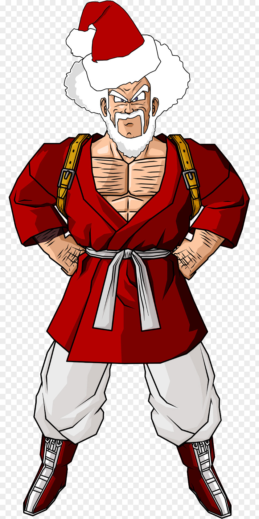 Santa Mr. Satan Goku Vegeta Dragon Ball Heroes PNG