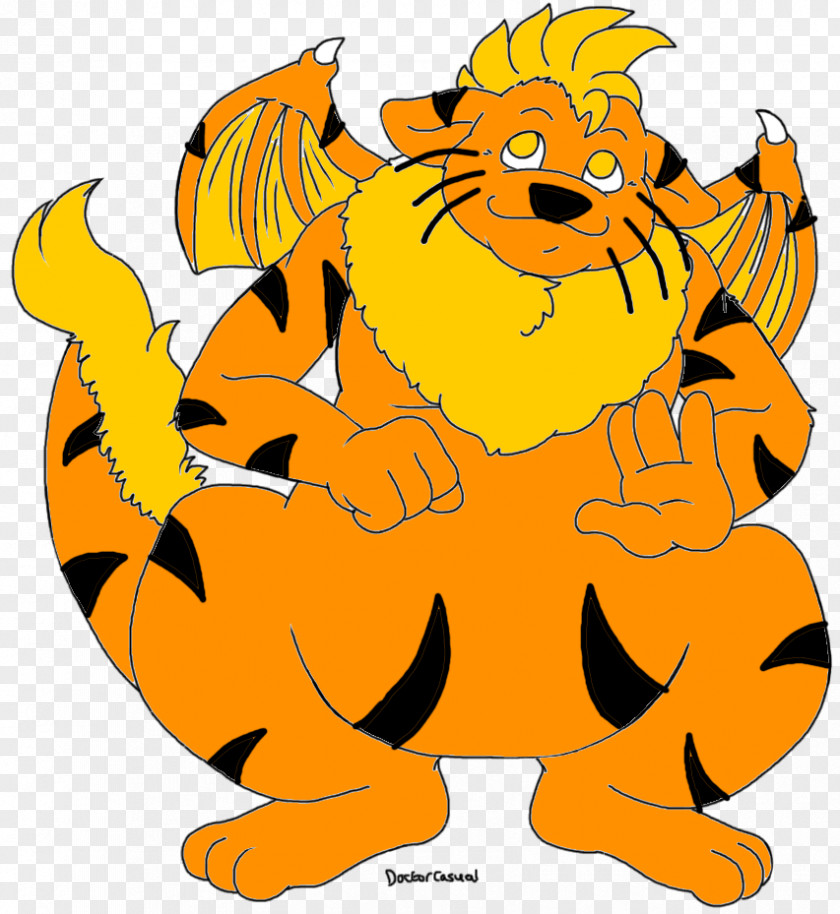 Tiger Dragon Tail Cartoon Character Clip Art PNG