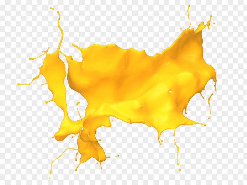 Yellow Paint Conductive Ink Stock Photography Royalty-free PNG