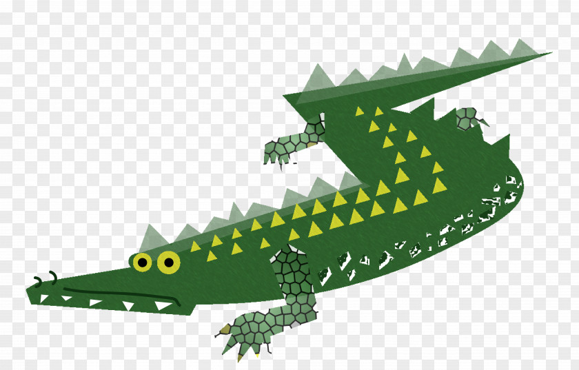 Alligator Digital Illustration PNG
