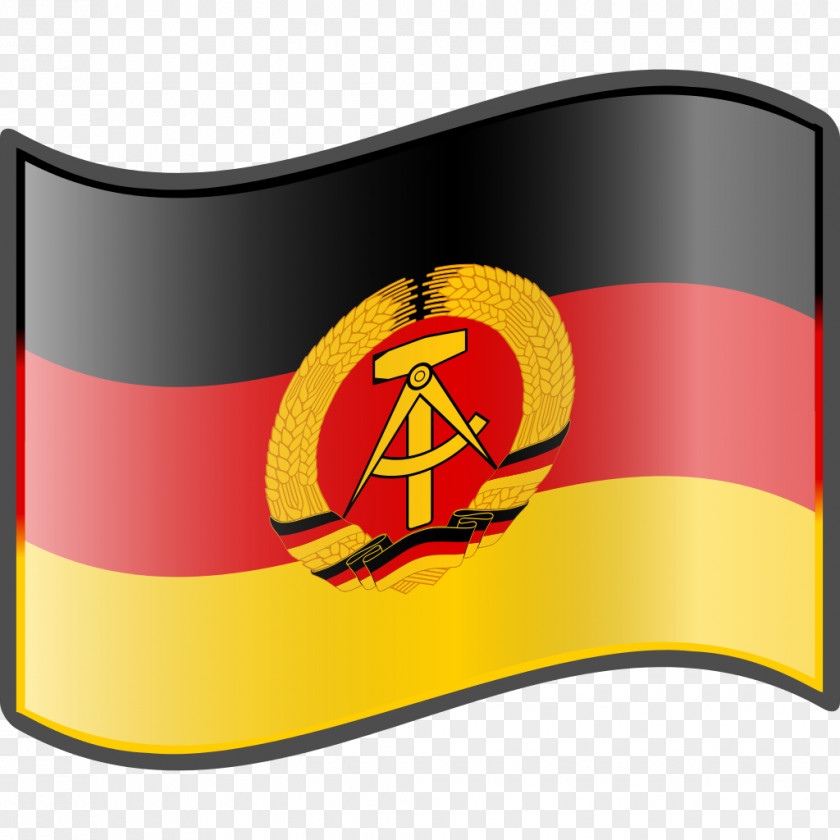 Dachshund And Flag Of East Germany PNG
