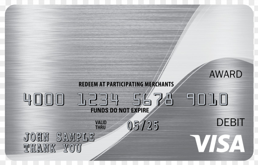 Indulgence Credit Card Stored-value Visa Gift Payment Number PNG