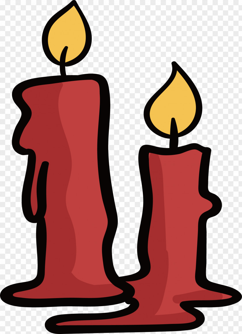 Melting Red Candles Candle Vecteur PNG