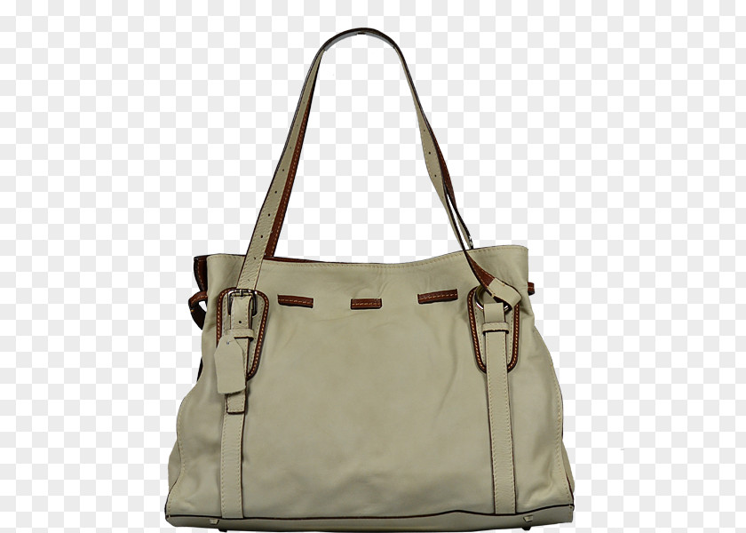 Novak Tote Bag Hobo Leather Handbag Beige PNG