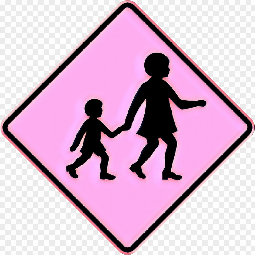 Silhouette Traffic Sign School Bus PNG