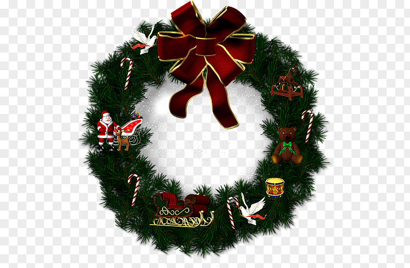 Garland Christmas Ornament Wreath PNG