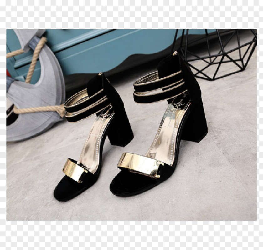 Opened Zipper Sandal High-heeled Shoe Clothing Fashion PNG
