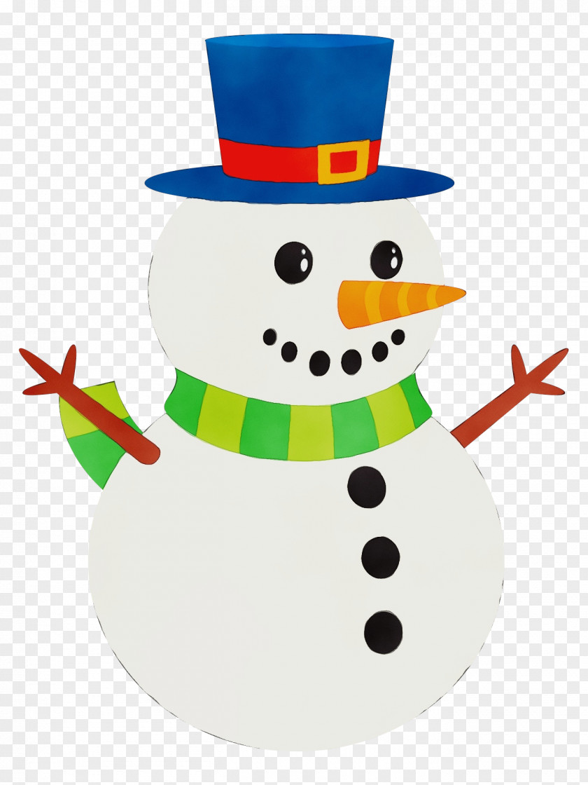 Snowman Wet Ink PNG