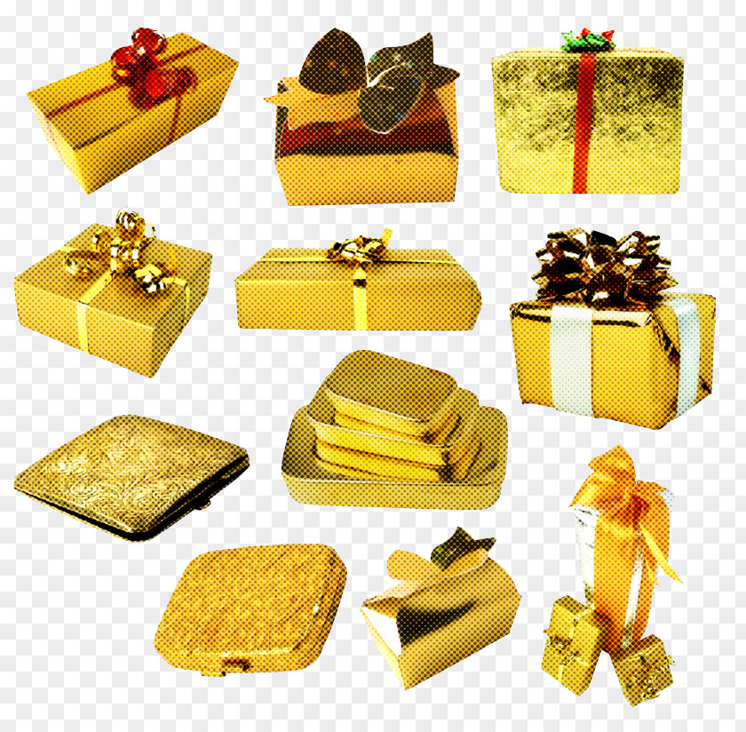 Yellow Present Junk Food Cuisine PNG