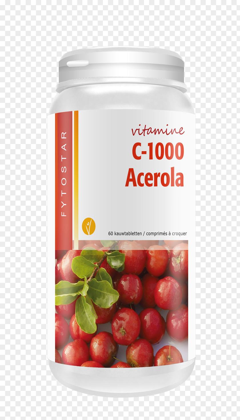 Acerola Fytostar C-1000 Vitamin C Barbados Cherry Cranberry PNG
