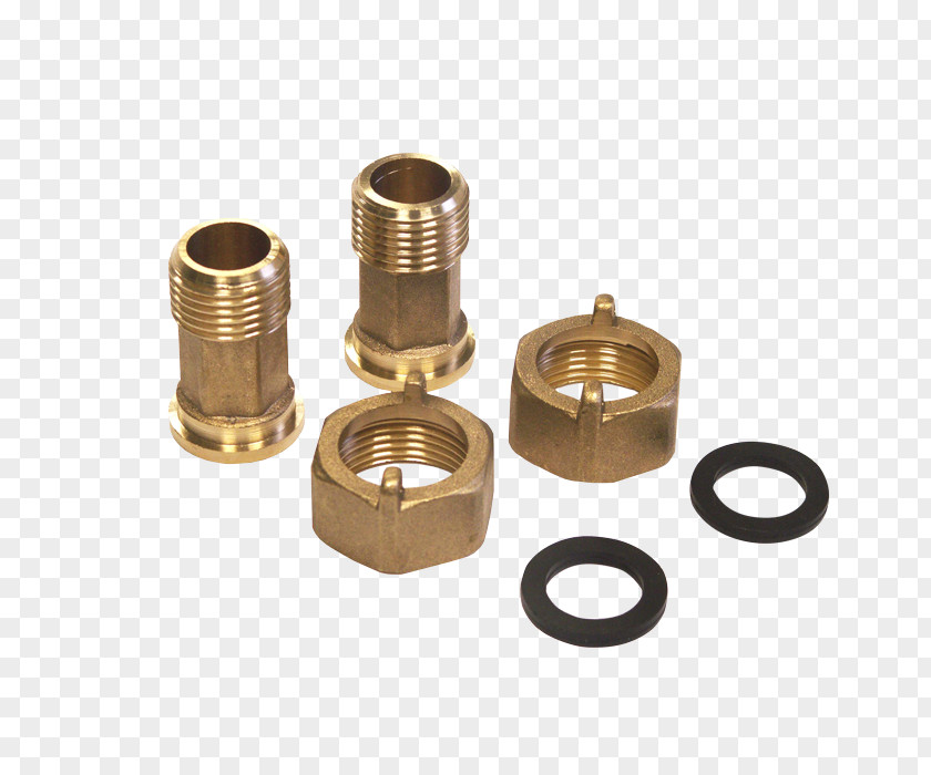 Brass Water Metering Nut Copper PNG