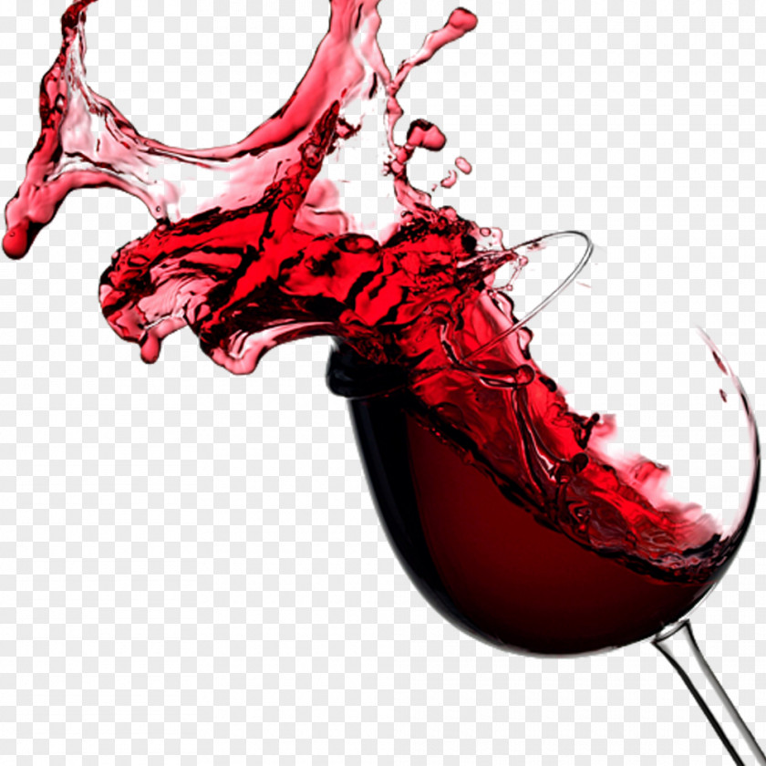Free Glass Of Red Wine Splash Pull Material White Distilled Beverage Drink PNG