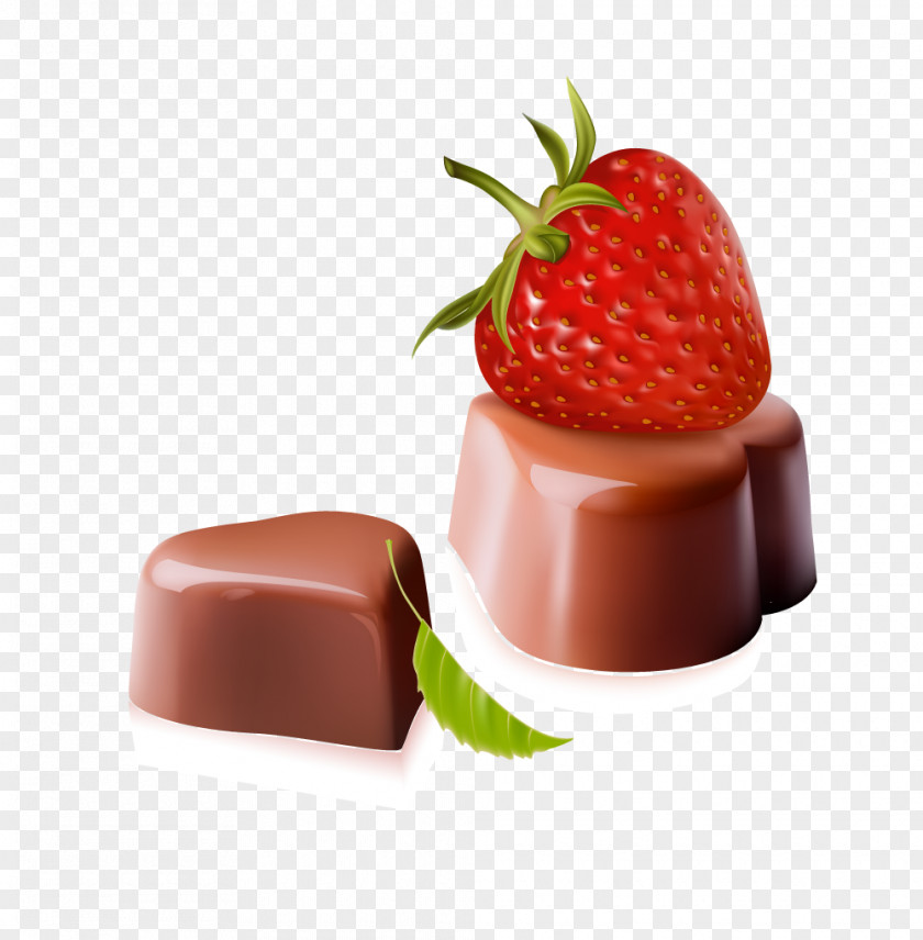 Red Vector Strawberries And Chocolate Bar Bonbon White Ice Cream Cupcake PNG
