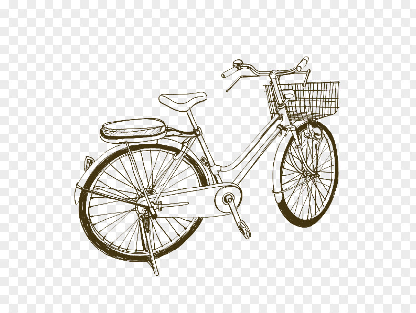Bicycle Drawing Sketch PNG