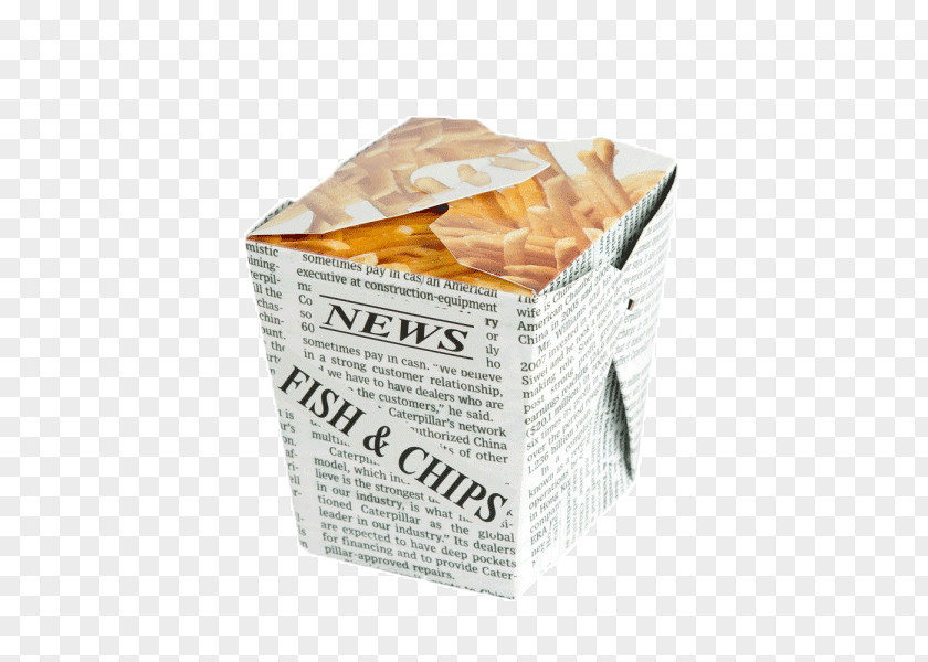 Fish And Chip Chips French Fries Paper Packaging Labeling Box PNG