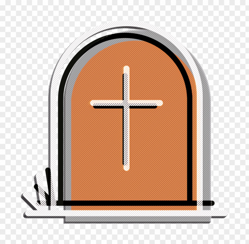 Logo Orange Dead Icon Grave Halloween PNG