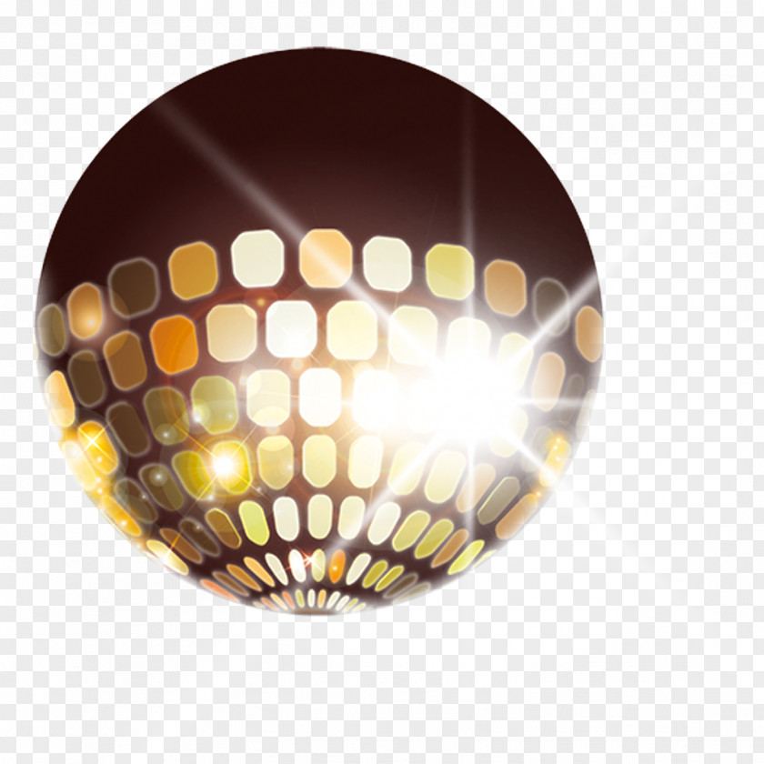 Luminous Ball Light Beam Rotation PNG