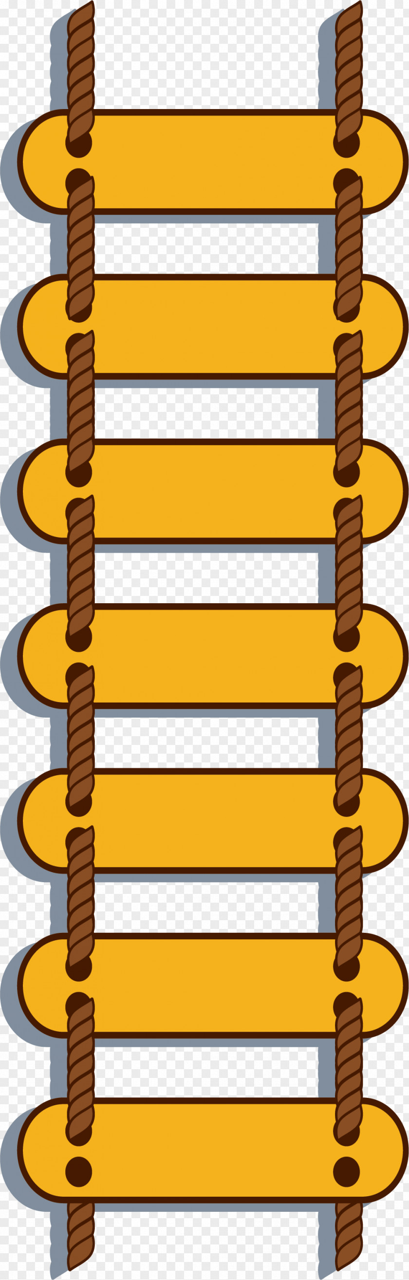 Yellow Straight Ladder Line PNG