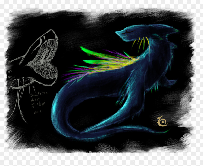 Deep Sea World Dragon Light Fire Breathing Feather PNG