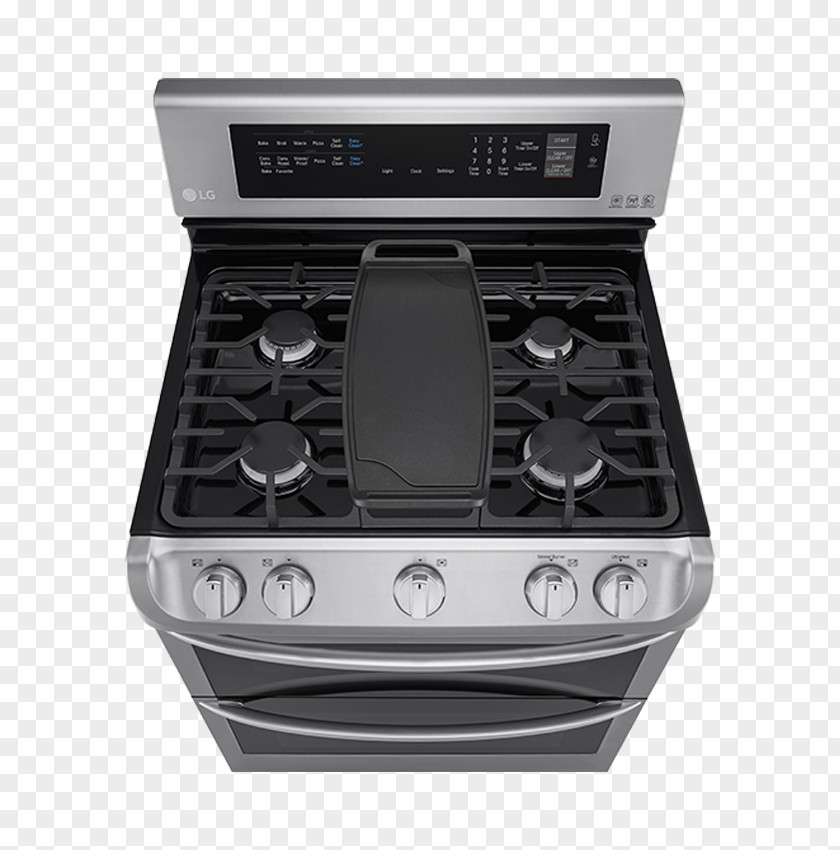 Cooking Ranges LG Electronics Gas Stove Stainless Steel Self-cleaning Oven PNG