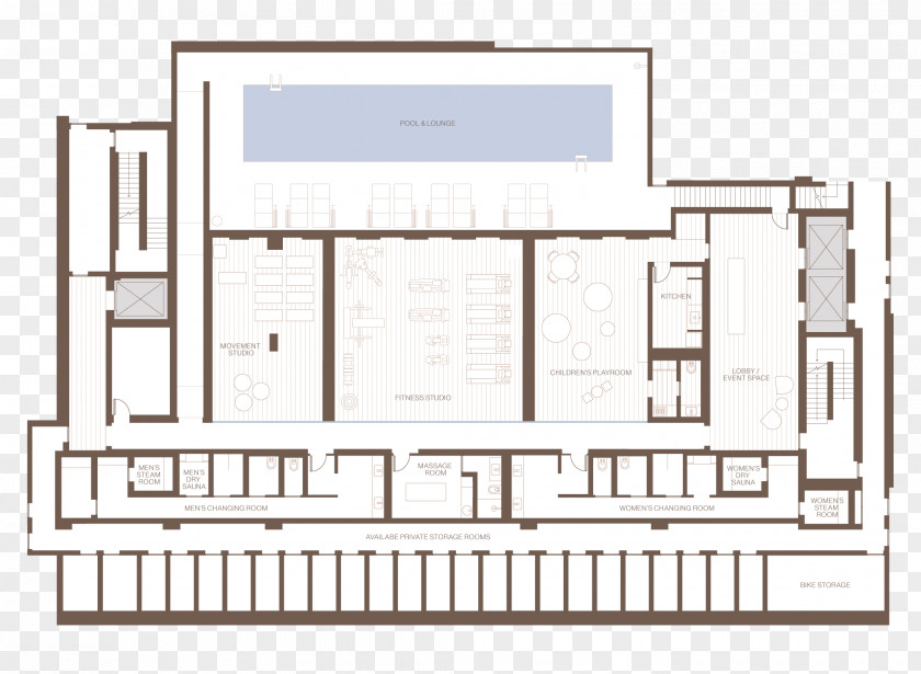 Hotel Floor Plan Architecture Architectural Swimming Pool PNG