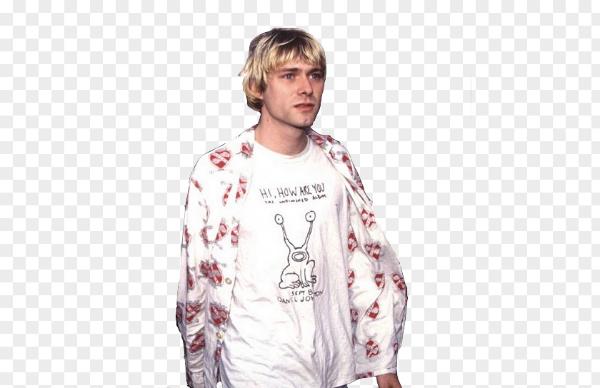 Kurt Cobain T-shirt Nirvana Where Did You Sleep Last Night Live At Reading PNG